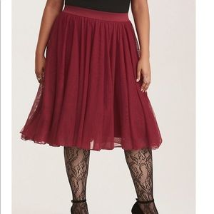 torrid Tulle Mesh Midi Skirt